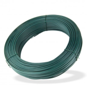 Viazací napínací drôt poplastovaný 3,8 mm, dĺžka 110 m, zelený