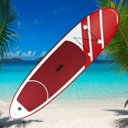 Stand-Up Paddleboard nafukovací s príslušenstvom do 110 kg, 305x81 cm, červený