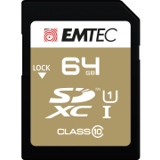 SDXC 64GB Cl10 UHS-I EliteGold EMTEC