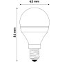 Entac LED žiarovka Mini Globe 6,5W E14 NW