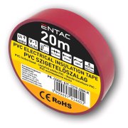 Entac EIT-1319-20M-B izolačná páska PVC 19x0,13mm 20m červená