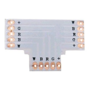 Avide LED pás 12V RGB+W spojka tvaru T