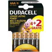 DURACELL Basic AAA; LR03; blister 4+2ks