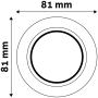 Avide ABGU10F-N-SN podhľadové svietidlo - kruh normál satén nikel