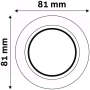 Avide ABGU10F-N-CO podhľadové svietidlo - kruh normál medený