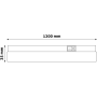 AVIDE AB1200T5-18W-NW LED Iintegrovaná trubica komplet 18W 1200mm