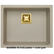 QUADRIX 50 G02 pebble Monarch farba G02 pebble + sifon gold