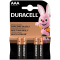 DURACELL Basic AAA; LR03; blister 4ks