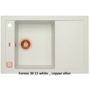 ALVEUS FORMIC 30 G11 Monarch spodná montáž Formic 30 G11 white + sifon v úprave PVD copper