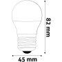 Avide LED Mini Globe G45 4,5W E14 CW 470lm