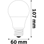 Avide LED Globe A60 8W E27 CW (660lm)