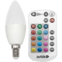 Avide LED žiarovka 5,5W E14 RGB+W SMART sviečková s ďiaľkovým IR